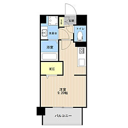 熊本市中央区水前寺1丁目マンション ワンルームの間取図画像