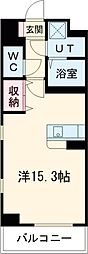 S-FORT宇都宮南大通り ワンルームの間取図画像