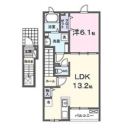 ラ・ヴィスタ京都北山 1LDKの間取図画像