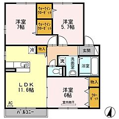 物件の間取り