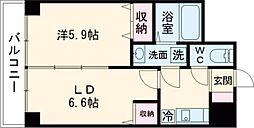 willDo笹口 2Kの間取図画像