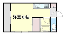 ドイビル ワンルームの間取図画像