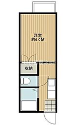 パナハイツ小野 ワンルームの間取図画像