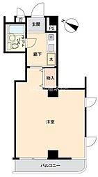 ラポルテルージュ妙蓮寺貮番館 1Kの間取図画像