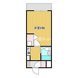 パークヒルズ別府レジデンス 1Kの間取図画像