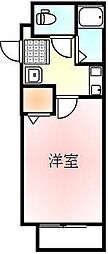 グロリアスハイム 1Kの間取図画像