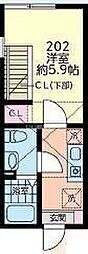 インテグラ真田 1Kの間取図画像