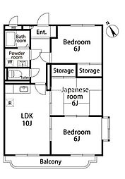 シーダータウン 3LDKの間取図画像