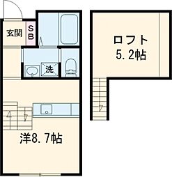 F307 1SKの間取図画像