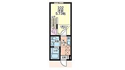 仮 1Kの間取図画像