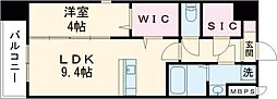 レクシア フラッツ桜町 1LDKの間取図画像