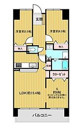サンディパークス3番館 3LDKの間取図画像