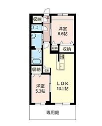 DaisyGround 2LDKの間取図画像
