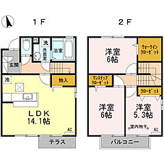 物件の間取り