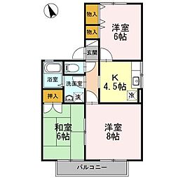 ル・プランタン 3Kの間取図画像