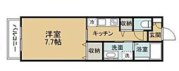 MITMETTEヒロタ 1Kの間取図画像