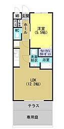 仮称)ベーシック山下町 1LDKの間取図画像