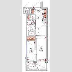 ハーモニーレジデンス東京八広THESKY 1LDKの間取図画像
