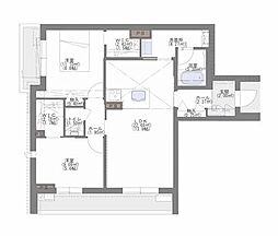 Grand Residence 2LDKの間取図画像