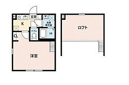 オラージュ町田 1Kの間取図画像