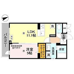エグレスタ 1LDKの間取図画像