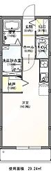 THE GRACAII(ザ・グラッサII) ワンルームの間取図画像