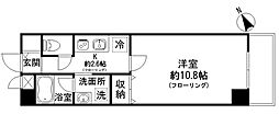 アイリス 1Kの間取図画像