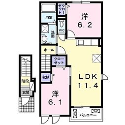 間取図画像 2LDK