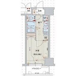 プレサンス新栄リミックス 1Kの間取図画像