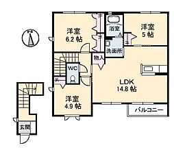 間取図画像 3LDK