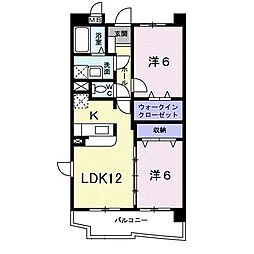 グランフォレ 2LDKの間取図画像
