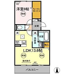 間取図画像 1LDK