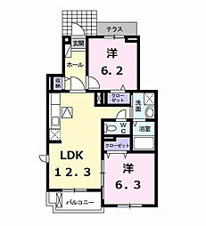間取図画像 2LDK