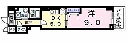 ミッドヴィラレジデンス 1DKの間取図画像