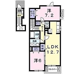 ブライトーUB 2LDKの間取図画像