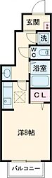 アドヴァンス青山 ワンルームの間取図画像
