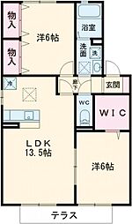 間取図画像 2LDK