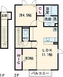 間取図画像 2LDK