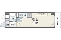 アバンダント84 ワンルームの間取図画像