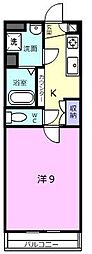 フォレストインシラーズ 1Kの間取図画像