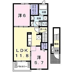 間取図画像 2LDK