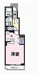 ＫＡＴ−ＵＮ2 1階ワンルームの間取り