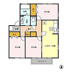 Ｈｉｇｈ Ｌａｋｅ　III 1階3LDKの間取り