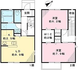 コート・ド・ＹＵＩ 1階2LDKの間取り