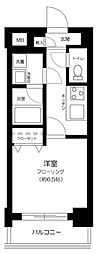 ＡＬＩＶＩＯ西落合 3階1Kの間取り