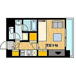 Osaka Metro御堂筋線 江坂駅 徒歩7分の賃貸マンション 4階1Kの間取り