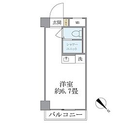 ロイヤルメゾン荻窪 ワンルームの間取図画像