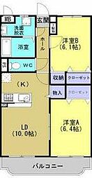 Ｙ．Ｍ．　Ｊｕｐｉｔｅｒ 3階2LDKの間取り