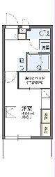 レオパレス樺凛 1Kの間取図画像