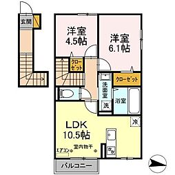 間取図画像 2LDK